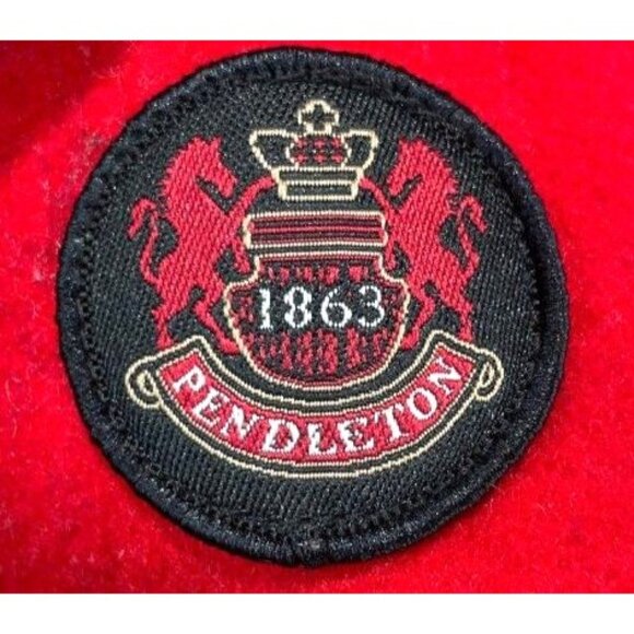 Pendleton Women's Red Wool Blend Mid-Length Coat Size M - Picture 5 of 5